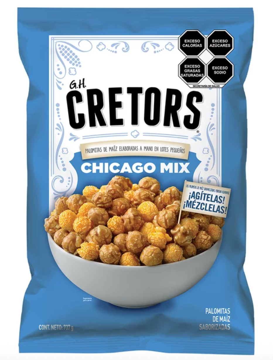 GH Cretors Caramel and Cheese Popcorn Chicago Mix 737g