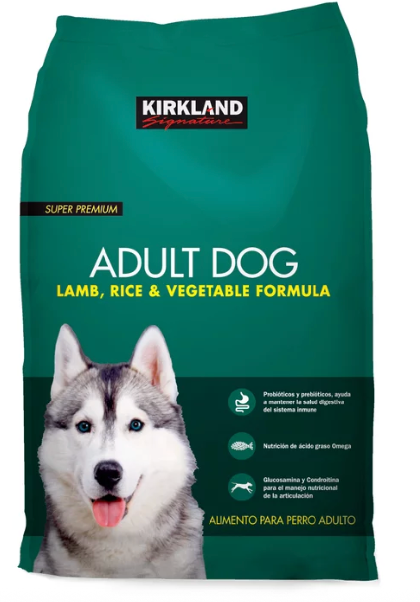 Kirkland Signature Premium Adult Dog Food with Lamb, Rice and Vegetables 18.1 kg