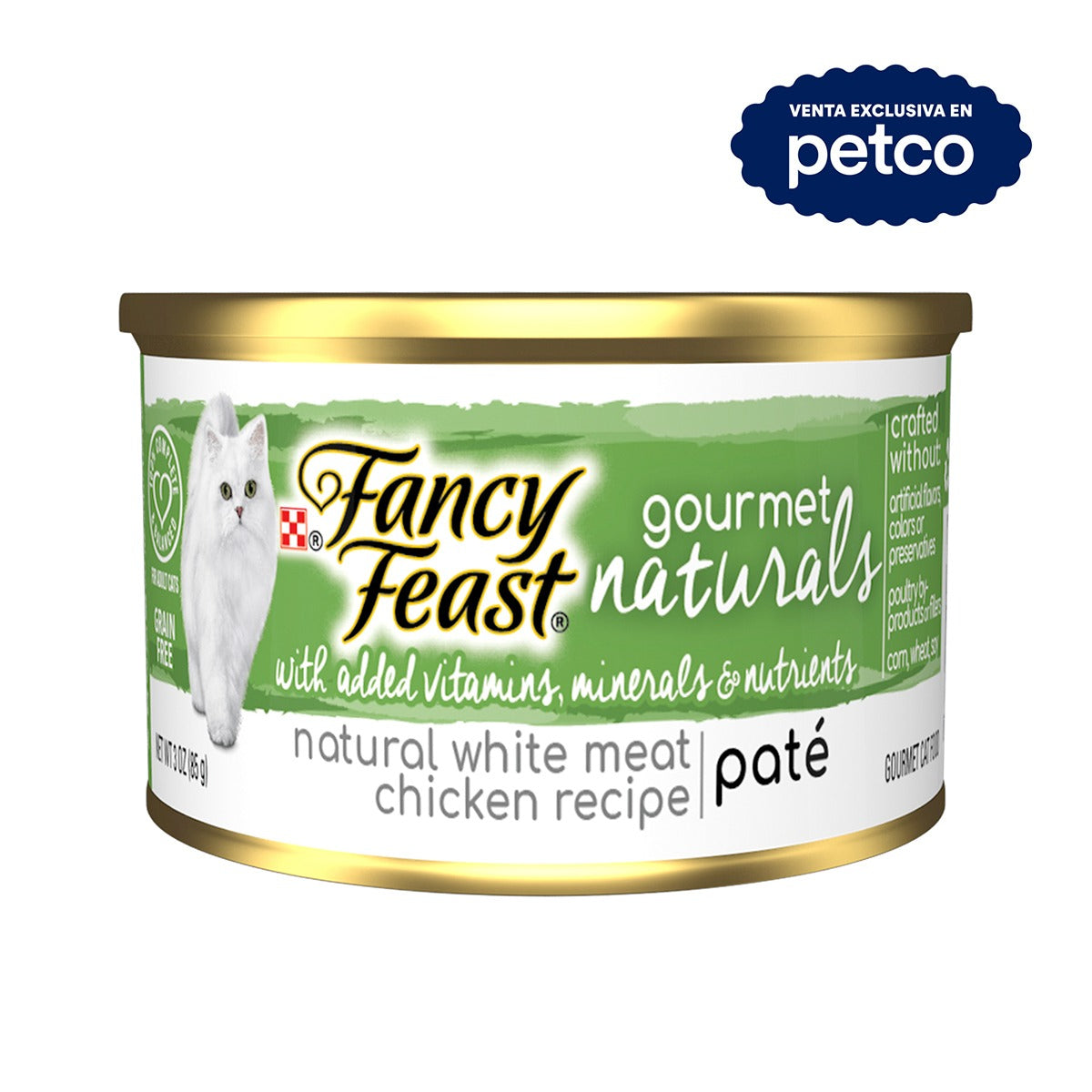 Fancy Feast Gourmet Naturals Wet Mousse Food for Adult Cats, Chicken Recipe, 85g