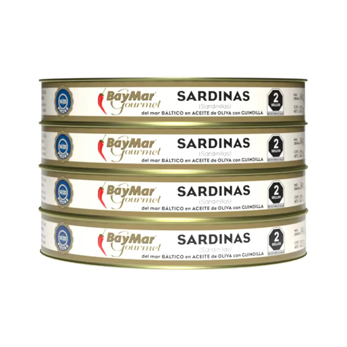 Baymar Sardines in Olive Oil 4 pcs of 120 g