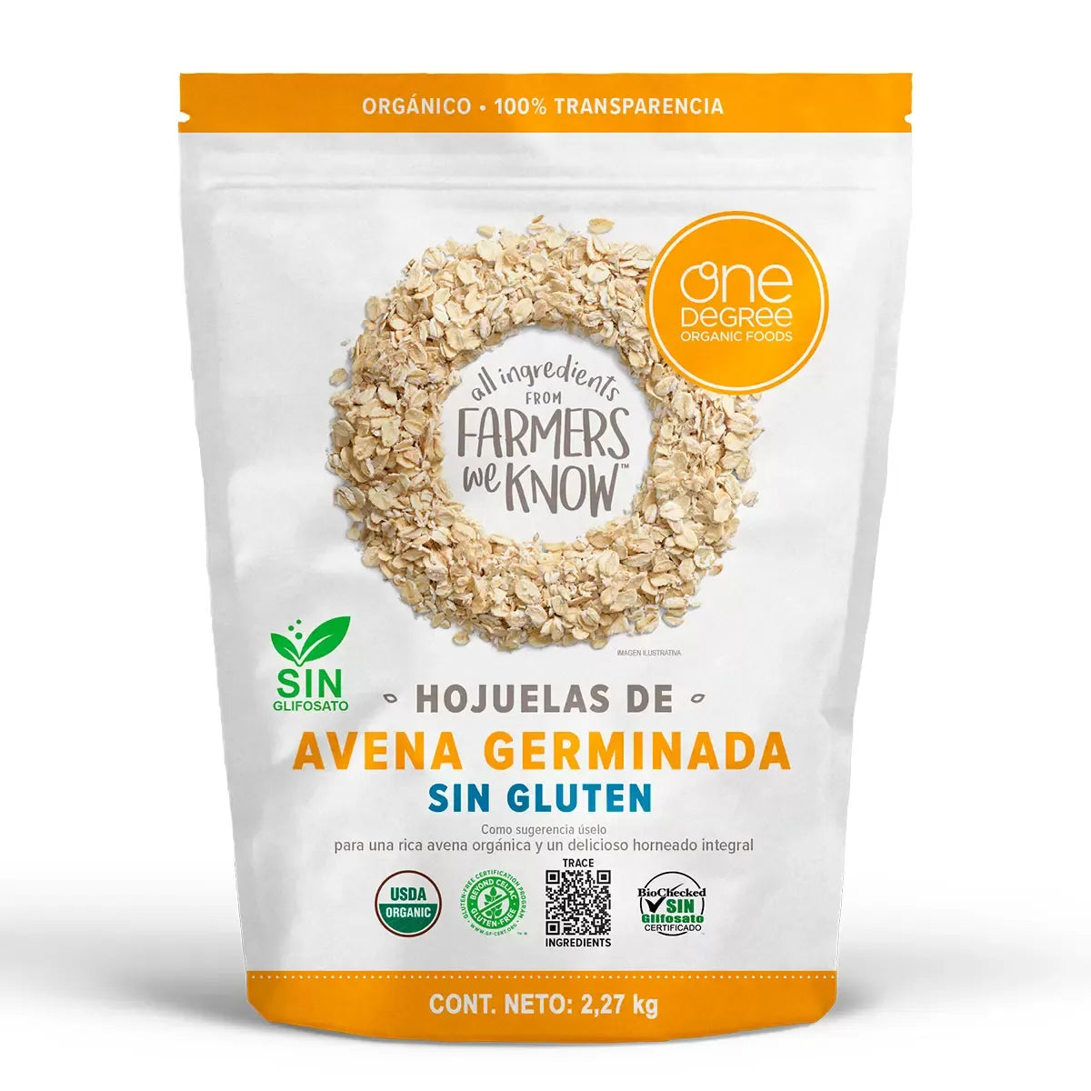 One Degree Organic Foods · Gluten-free sprouted oat flakes (2.27 kg)