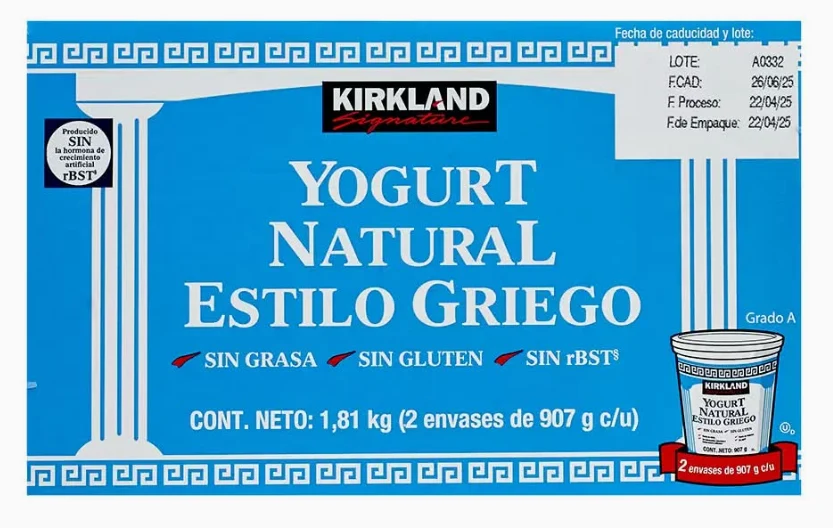 Kirkland Signature Organic Greek Yogurt (2 x 907 g)