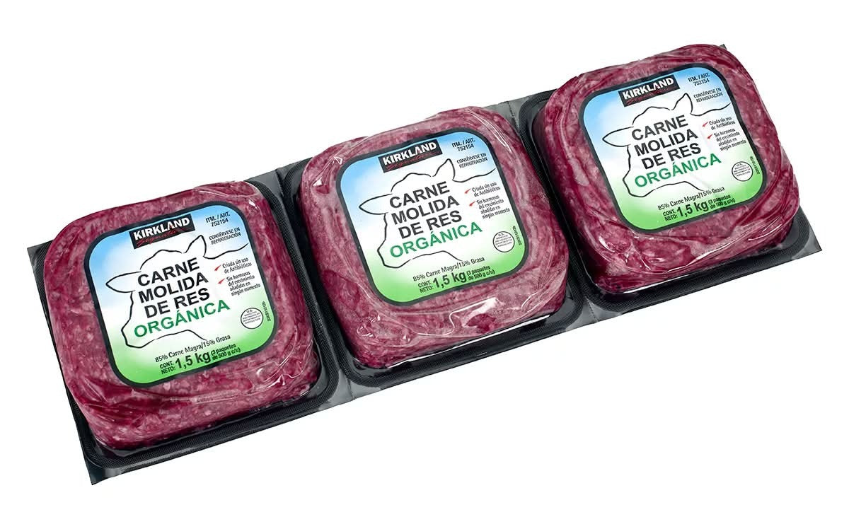 Kirkland Signature Organic Ground Beef (3 x 610 g)