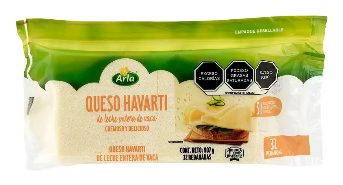 Dofino  Sliced whole cow's milk Havarti cheeses (32 units)