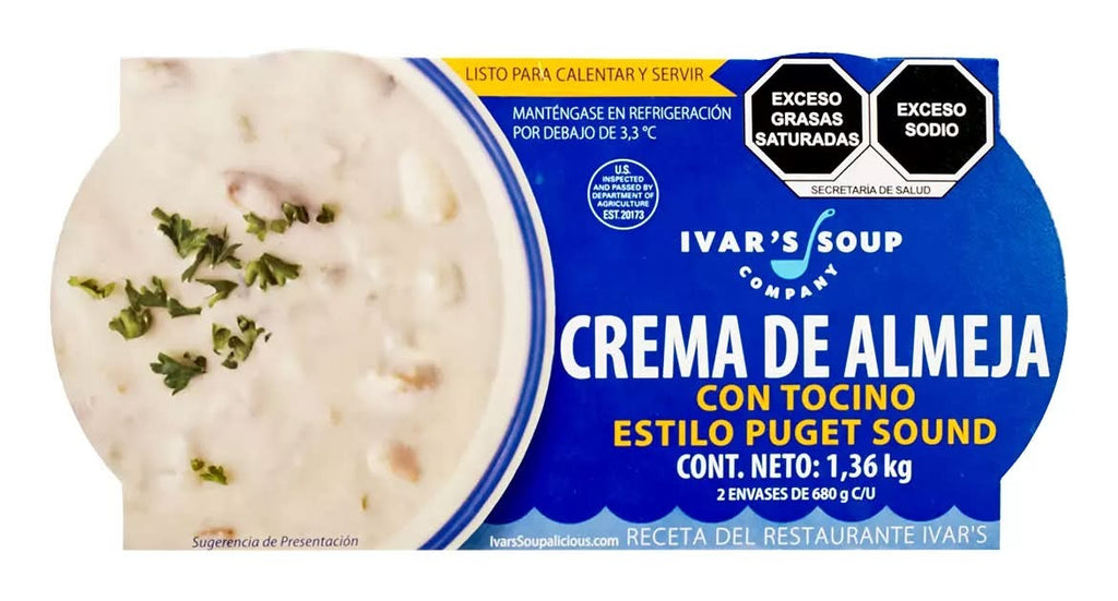 Ivar's Clam Chowder, Bacon (2 x 680 g)