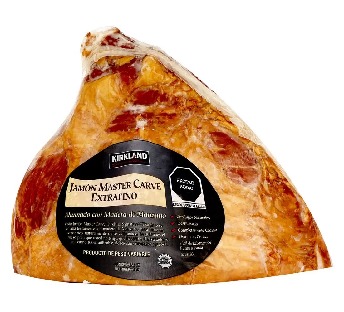 Kirkland Signature Master Carve Extra-Thin Smoked Ham, Applewood-Smoked