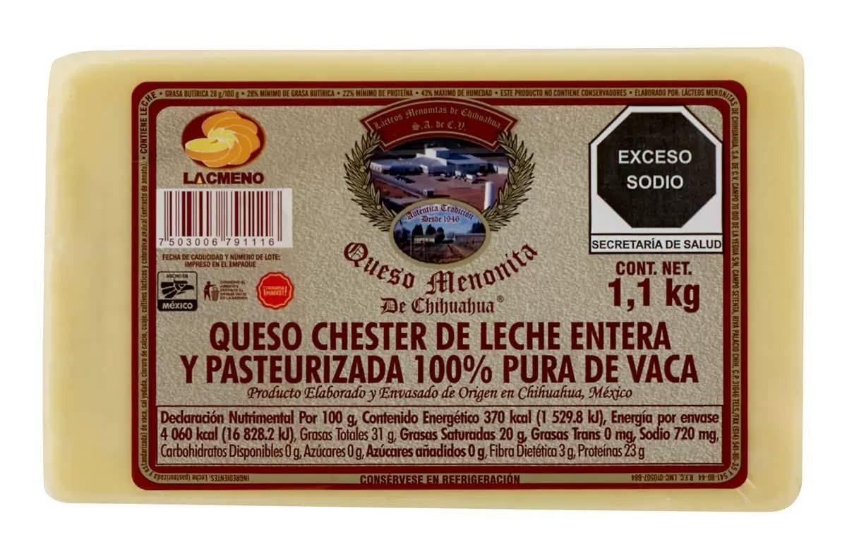 Lacmeno · Mennonite cheese from Chihuahua (1.1 kg)