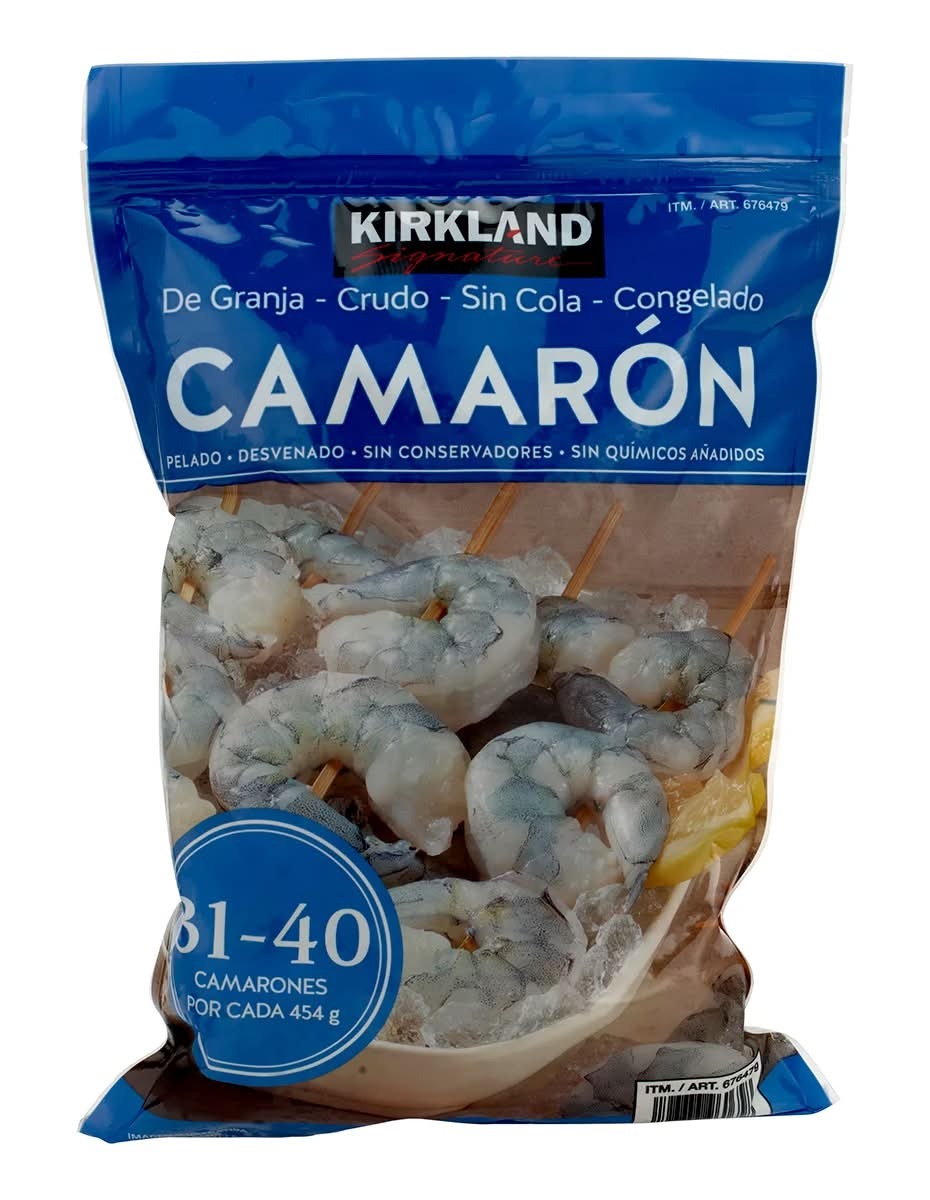 Kirkland Signature · Raw Peeled Tailless Shrimp (907 g)