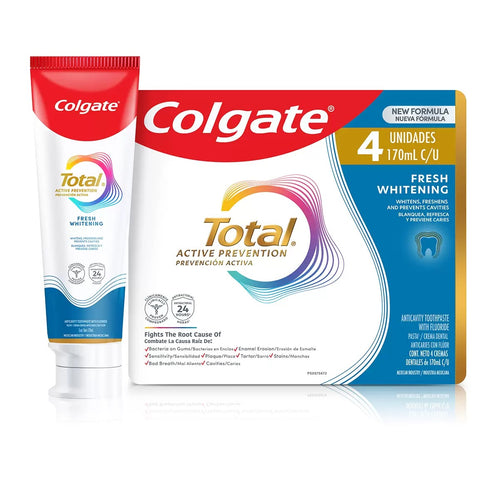 Colgate Total Active Toothpaste 4 pcs of 170ml