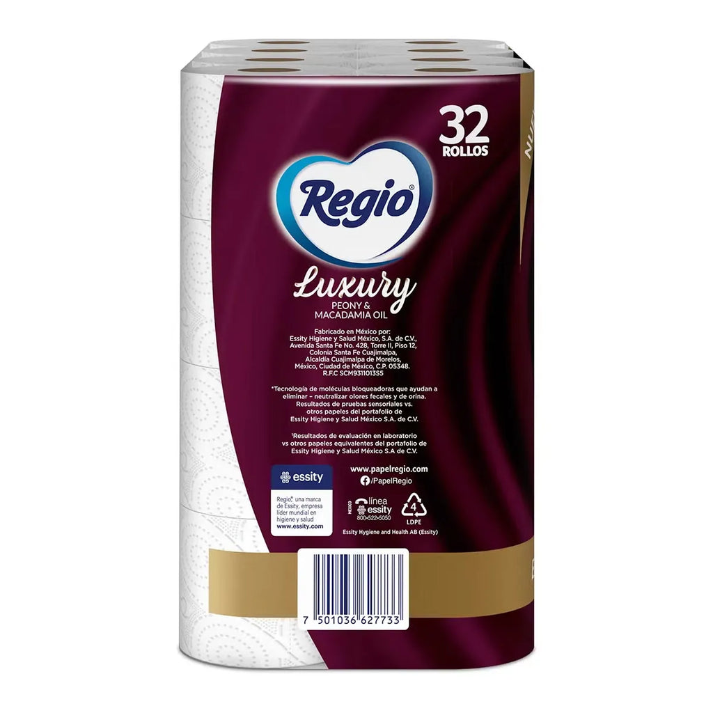 Regio Luxury Peony & Macadamia Oil Toilet Paper 32 Rolls
