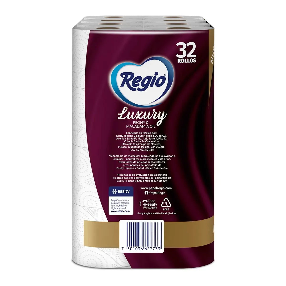 Regio Luxury Peony & Macadamia Oil Toilet Paper 32 Rolls