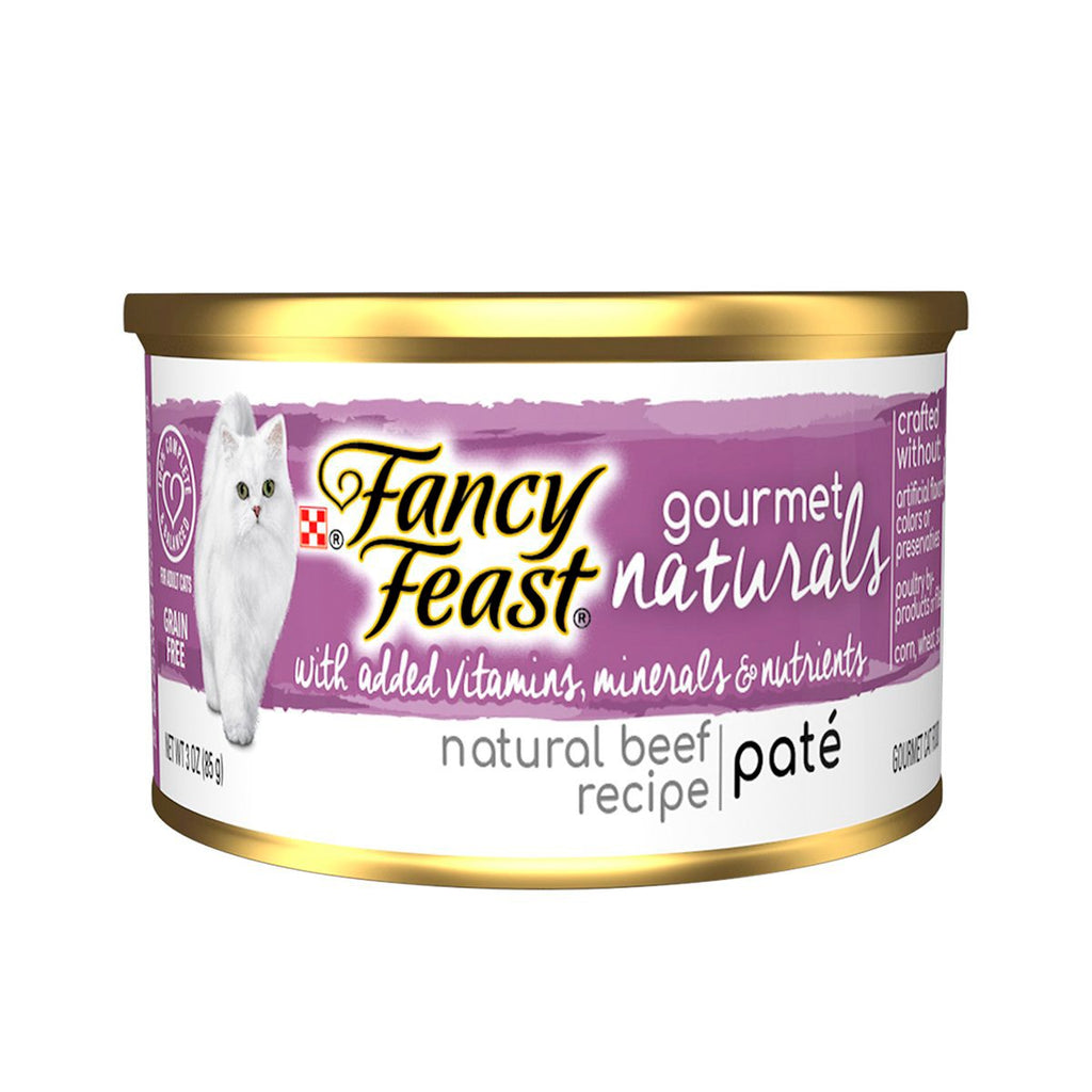 Fancy Feast Gourmet Naturals Wet Mousse Food for Adult Cats, Meat Recipe, 85g