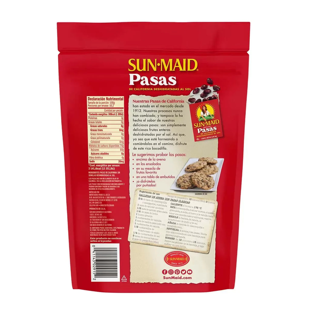 Sun Maid California Raisins 2 pieces of 1 kg