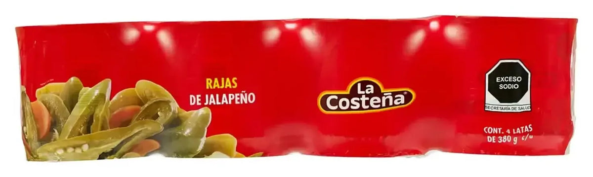 La Costeña · Jalapeños cut into strips (4 x 380 g)