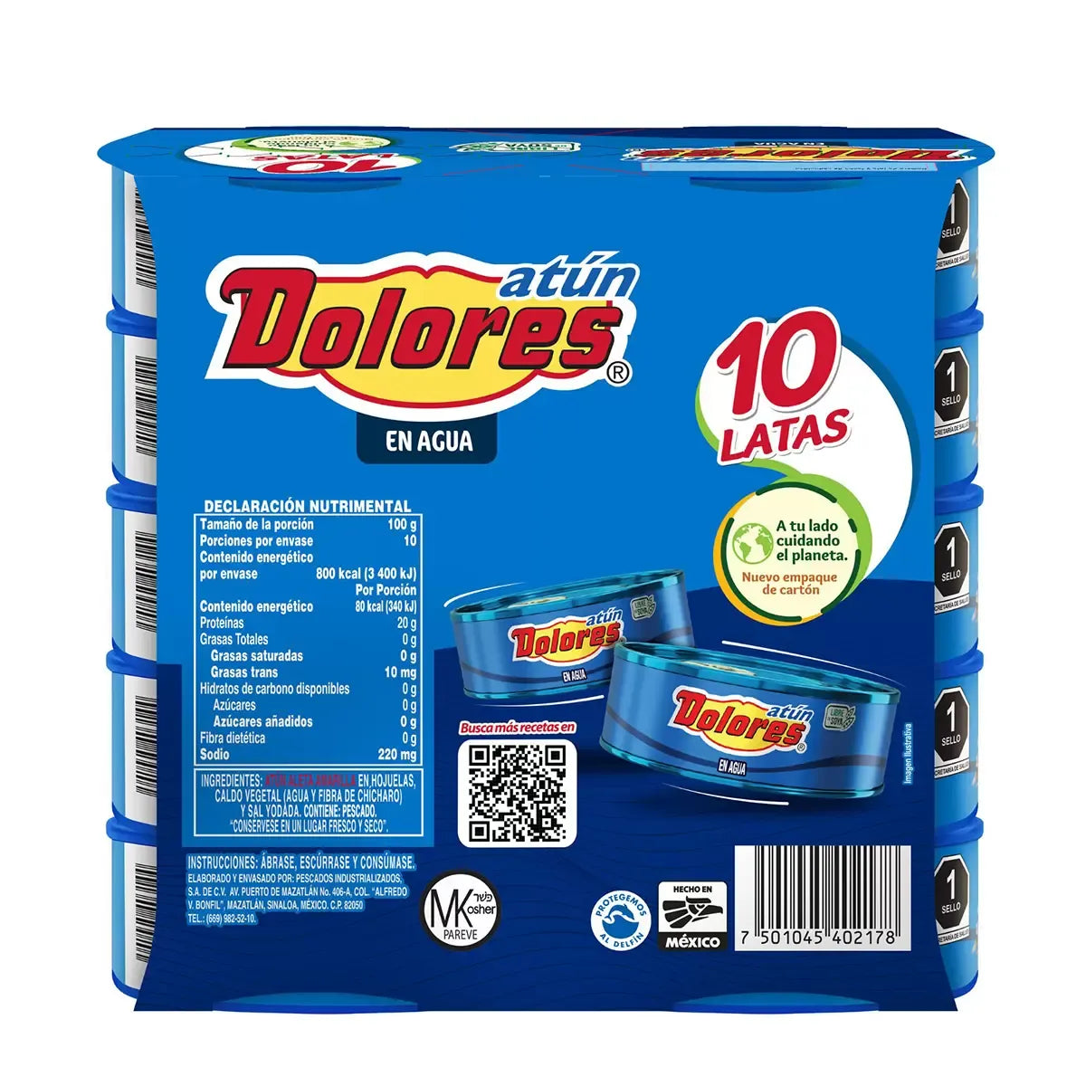 Dolores Tuna in Water 10 pieces of 140g