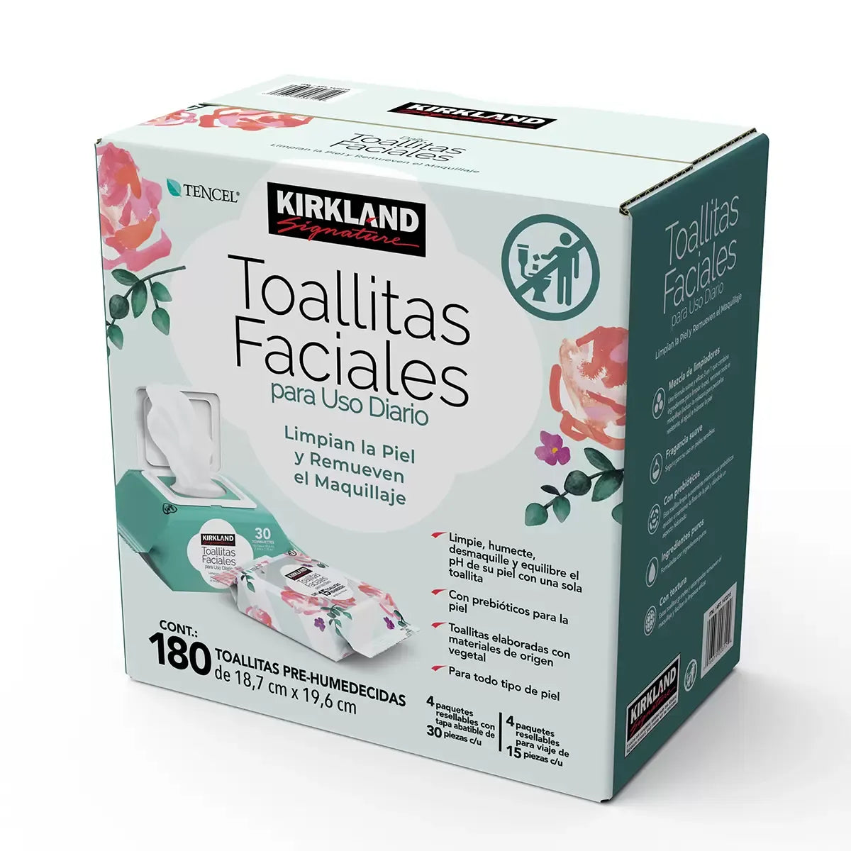 Kirkland Signature Facial Wipes 180 count