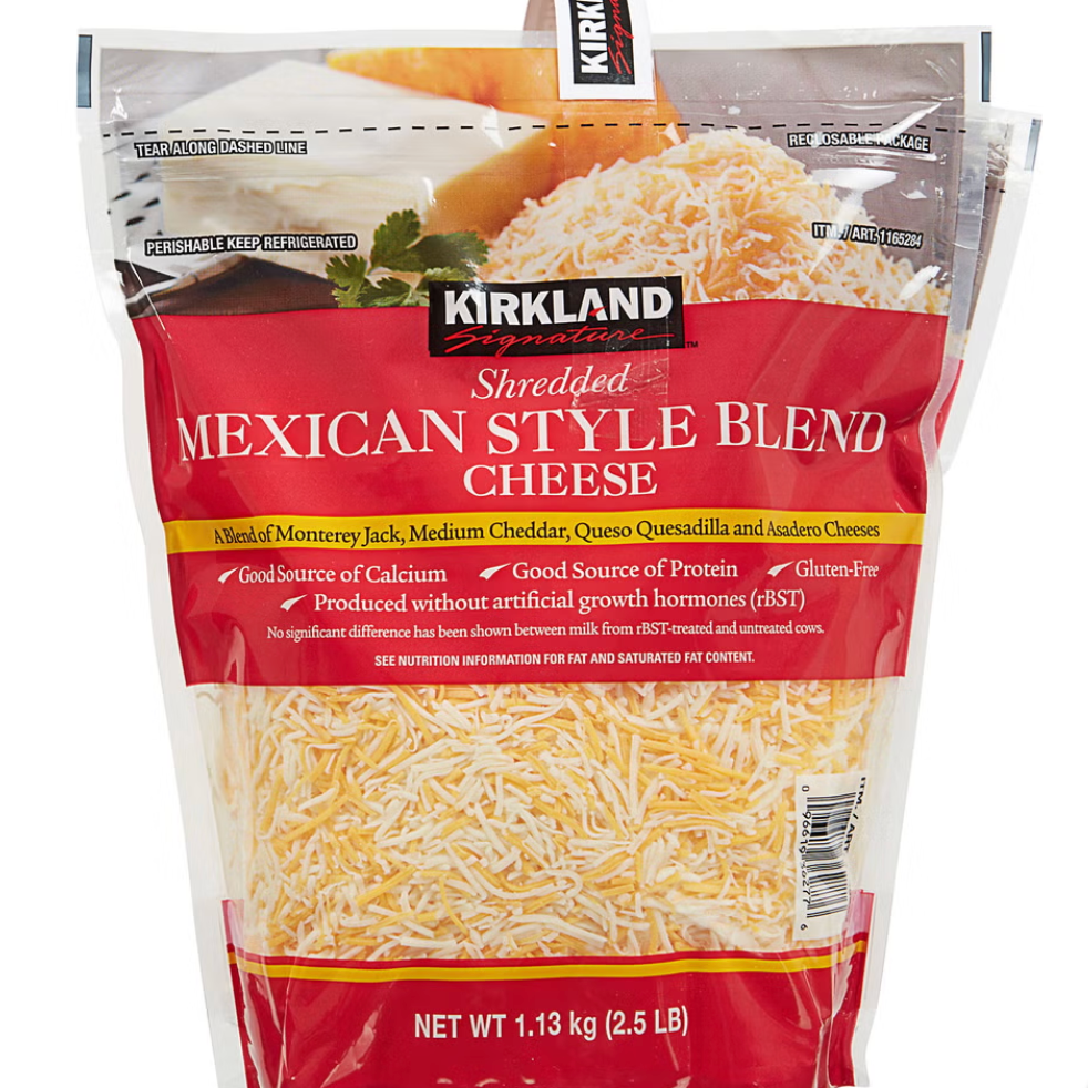Kirkland Signature Mexican Style Cheese 2-count